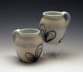 4838 Salt-fired Porcelain Trilobe Mugs